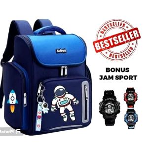 Tas ASTRONOT Ransel Anak laki-laki Sekolah TK SD free jam tangan Tas Ransel Anak