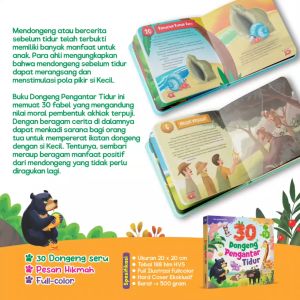 30 Dongeng Pengantar Tidur / Buku Dongeng Sebelum Tidur Cerita Hewan - Isi 30 Judul Cerita Ziyadbooks Hard Cover
