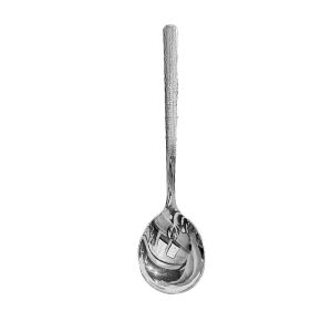 Japanese Style Hammered Pattern Stainless Steel Thickened Dining Spoon Long Handle Soup Spoon Home Dining Utensils Soup Spoon