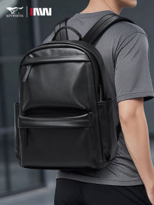 SEPTWOLVES | Leather Business Backpack Large Capacity
