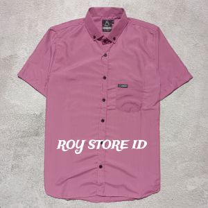 KEMEJA COUPLE AYAH DAN ANAK WARNA DUSTY LENGAN PENDEK KATUN POLOS