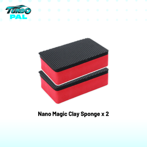 TURBOPAL 2-Pack Nano Magic Clay Sponges  Scratch-Free Oxidation Removal Paint Decontamination & Surface Restoration