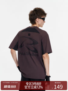 PCLP Football Short Sleeve round Neck Mens T-shirt Summer Trendy Loose Fit Quick Dry Breathable Half Sleeve Geometric Print