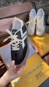 [MỚI - FULLBOX] Giày Thể Thao Nữ BO TGEP Đế Bằng Cao 3.5cm nhẹ thoáng khí Buộc Dây Thời trang hot chống trượt..