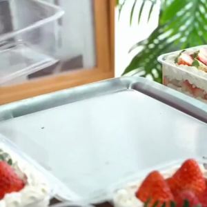 10/20 Chiếc Hộp Bánh Nhựa Trong Suốt Dùng Một Lần Cho Tiệc Tiramisu Món Tráng Miệng Tiệc Cưới Nhà Hàng Giáng Sinh-Gói 1