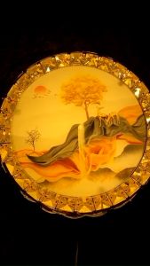 Đèn ốp trần Led trang tríốp trần ban công đèn ốp trần nổi trang trí đèn ốp tròn mâm ốp trần nổi phi 500mm 400mm