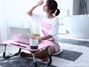 โต๊ะญี่ปุ่นอเนกประสงค์ โต๊ะพับ 48*29.5*22CM พับเก็บง่าย วางคอมพิวเตอร์ วางหนังสือ โต๊ะปุ่น สำหรับเด็ก นักเรียน ขนาดเล็ก