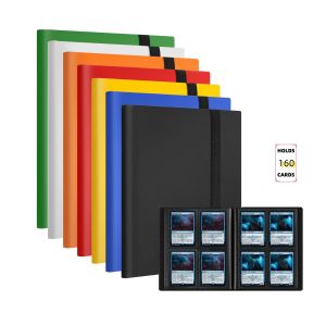 160-Pocket Extra-Large Trading Card Binder - Durable PP Material Protective Album for Game and Collectible Cards