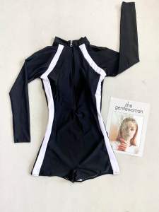 [Size M L XL XXL] Đồ bơi nữ kín đáo tay dài dây kéo váy Áo tắm học bơi Bikini Sài Gòn