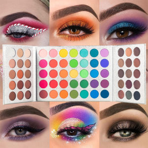 พาเลทอายแชโดว์ VERONNI 65 สี ระดับมืออาชีพ เม็ดสีแน่น ชิมเมอร์เมทัลลิก แมตต์ พร้อมเฉดสีนู้ดและชิมเมอร์ที่สามารถเบลนด์ได้