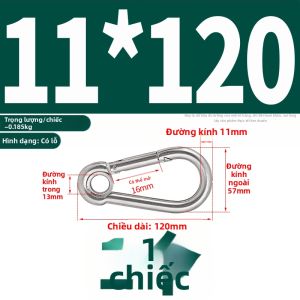 BAIRUITE | Kẹp Carabiner Ngoài Trời 304 Thép Không Gỉ