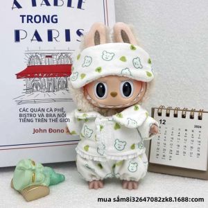 Bộ Đồ Ngủ Ba Món Labubu Mini Kèm Mặt Nạ Ngủ Phụ Kiện Búp Bê Dễ Thương Phong Cách Kawaii Dành Cho Trẻ Em Búp Bê 15-17cm Phiên Bản V1 V2 Quà Tặng