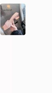 one for all พร้อมส่งจากไทย TX431 รองเท้าแตะ ส้นบล็อก หัวสีเหลี่ยม สีโปร่งใส ไซซ์ 35-40