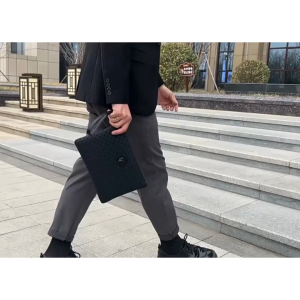 GLADIO Tas Pria Clutch GLD038B5 Hitam Omera Motif Keren Kulit Premium Eegan Style Handbag Cowok