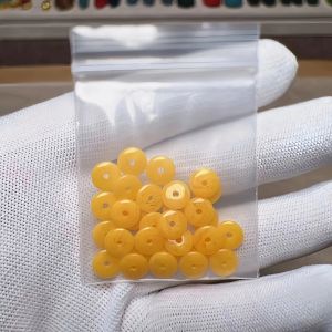 Natural Amber Second Generation Wax Spacer Pad Floating Flower Gold Twisted Honey DIY Cultural Play Accessories Loose Beads