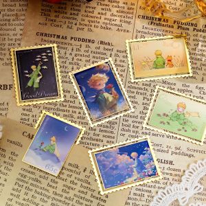 Stickers Punk | Dấu Trang Kim Loại Thiết Kế Hoa Hồng và Hoàng Tử