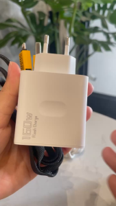 Cốc sạc - Củ sạc nhanh 160W màu trắng chân tròn  3 cổng ra USB-2type C TẶNG Cáp sạc nhanh 65W 4in1 tiện dụng cho tất cả Điện thoại