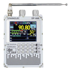 New DP-666 TEF6686 Radio High Sensitivity Full Band FM AM LW MW SW Shortwave ESP32 RDS 2.8 inch IPS LCD