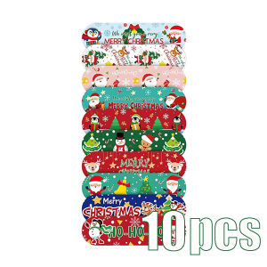 10/30/60pcs Cartoon Merry Christmas Band Aid Wound Dressing Patch Plaster for Children Skin Tape First Aid Adhesive Bandages