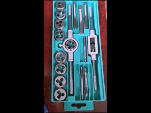 JIANTAI 20/12/8/7/6 PCS HSS Tap and Die Set Metric Wrench Cut M3-M12 Tap and Die Set Metric Hand Threading Tool Set Engineer Kit with Case