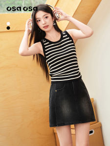 OSA | Body Sculpting Knit Vest Sleeveless Stripe Top