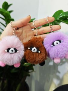 Cute Cartoon Panda Keychain Plush Toy Graduation Gift for Students Practical Opening Ceremony Gift Soft Healing Series