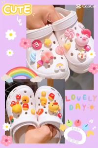 พร้อมส่งด่วน ตัวการ์ตูนติดรองเท้า  3D ลายสวย ตัวใหญ่ (ไม่รวมรองเท้า)