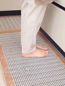 HANA 【Ready Stock】INSOUND Kitchen Mat Household Water-absorbent Anti-slip Rug Woven Floor Carpet oil-proof Kitchen Floor Mat Disposable Wiping Woven Carpet Bamboo Mat