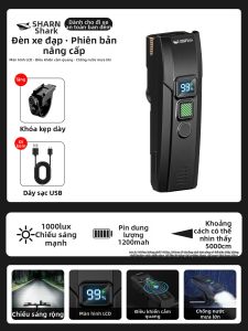 CRISPI | Đèn Xe Đạp LED Cường Lực Có Còi