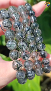 Collection Grade Devilish Career Wealth Green Tourmaline Rutilated Quartz Bracelet