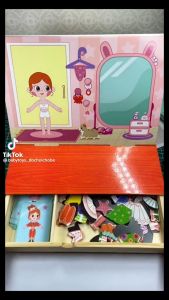 (Sỉ) Đồ chơi giáo dục trẻ em bé gái ghép hình nhà thiết kế thời trang - trò chơi phát triển trí não cho bé