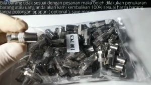 Connector F Male to PAL Female Jack Konektor Antena Televisi Digital