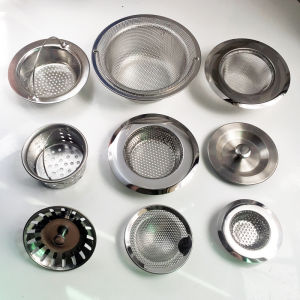 Stainless Steel Kitchen Sink Strainer Drain Cover Dishwashing Vegetable Washing Sink Faucet Filter Net Kitchen Tool Accessory