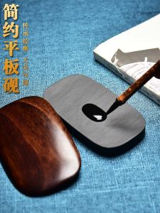 Rough Stone Flat Inkstone Copy Scripture Regular Script in Small Characters Calligraphy Calligraphy and Painting Calligraphy Materials Inkstone Table Delivers Smooth and Fast Ink Strips Xuan Paper