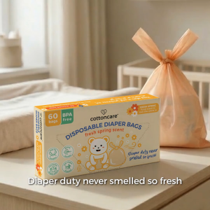 Cottoncare™ Disposable Diaper Bags Fresh Spring Scented Trash Bag