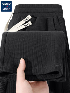 กางเกงลำลองชายทรงตรง Genio Lamode ผ้าโพลีเอสเตอร์ ทรงหลวม ทรงสลิมฟิต กางเกงขายาวทรงขากระบอก ดูดซับความชื้น ระบายอากาศได้ดี