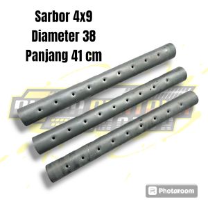 sarbor saringan borboran engker inlet 38 lubang 4x9 universal knalpot metic