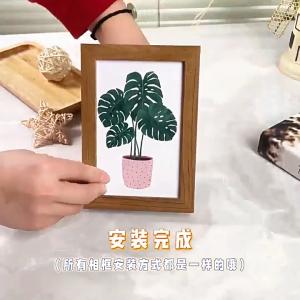 Wooden Photo Frame for 4R 5R 6R 8R A4 Wall Picture Art Hang Stand Frame (JBox)