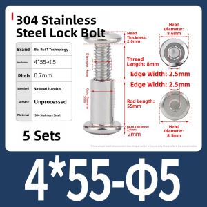 BAIRUITE | Stainless Steel Hex Cap Screw M4