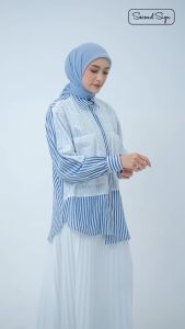 KEMEJA CAMELLIA SHIRT SERIES BY SECOND SIGN BAHAN COTTON BLASTER ALL SIZE ATASAN WANITA PREMIUM
