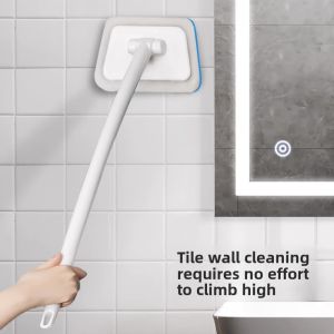Bathroom Wall Brush Toilet Tile Cleaning Tool Bath Tub Cleaner Home Use Sanitary Household Dusting Brush Wall Scrubber