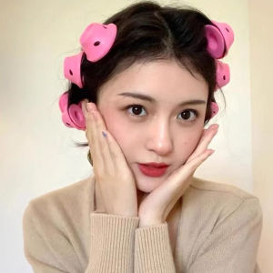 M.G.【Ready in Stock】 10Pcs/Set Heatless Hair Curlers Soft Silicone Curls Lazy Curling Rods Hair Styling Tools