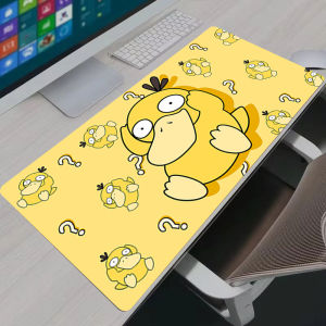 Bandai | Mousepad Anime P-Pokemon Psyduck XXL Large Gaming Mouse Pad Non-Slip Rubber Desk Mat Laptop PC Accessories Gamer Keyboard Pad