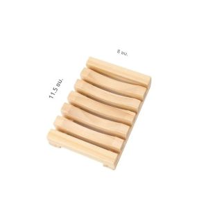 ที่วางสบู่ไม้ดีไซน์สร้างสรรค์ - ชั้นวางของในห้องน้ำพร้อมที่ระบายน้ำ ดีไซน์แบบโปร่งสำหรับใช้ในบ้านและโรงแรม ทนทาน