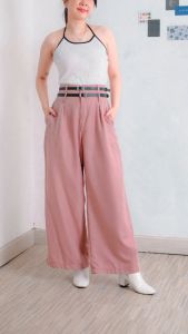 MyYoora Noora Two Belts Highwaisted Highwaist Pants Celana Panjang Wanita JP489