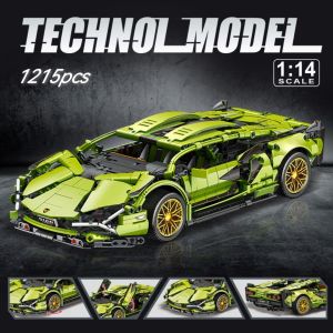 COD NO0088 Mainan Brick Technique Lamboghini V12 Vision Gran Turismo Car anak plastik toys