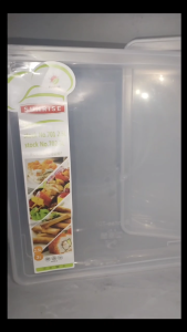 Graham Bar Food Container/Trasparent Square Food Storage/Clear Food Saver/Graham Bar Tupperware/Packing Lunch Box/Dough Container/Food Storage/Stackable Microwave Square Shape Pastry Food Storage/Multipurpose Food Keeper/Lunch Box/Baunan/ Plastic Thin