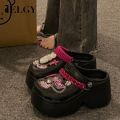 IELGY women's eva cute wedge heel slippers. 