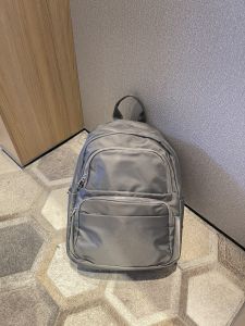 Lightweight Nylon Casual Womens Backpack Trendy Minimalist Double Shoulder Bag for Autumn Winter Versatile Ladies Bag