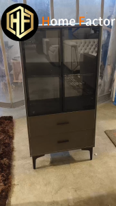 Book Cabinet (Free🚚🔨)Type SG0011 Modern Simple Bookcase Light Luxury Living Room Multi-Functional Storage  Cabinet Without  Led  Light